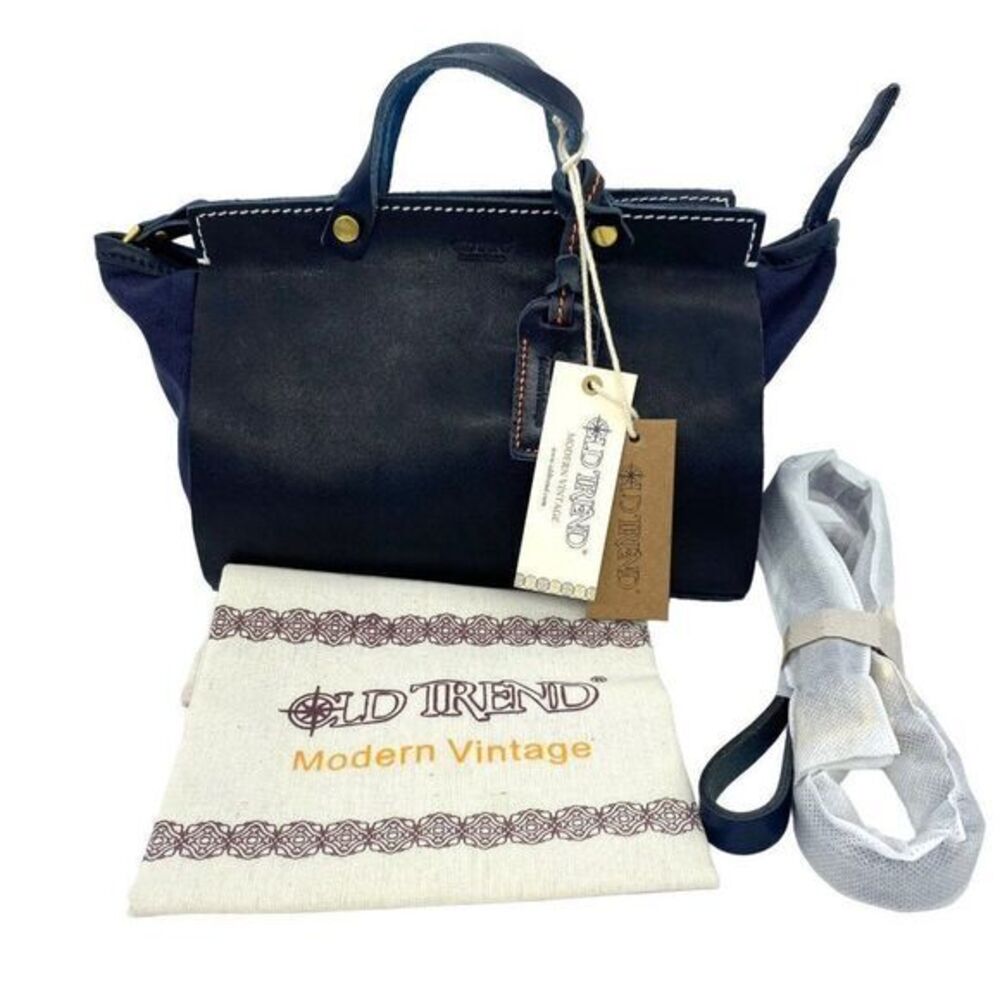 Old Trend Out West Handcrafted Leather Satchel Crossbody New